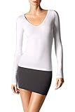  Wolford Damen Viscose Pullover T-Shirt, Mehrfarbig (White 1300), 32 (XS)