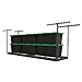 MonsterRax Overhead Garage Storage Rack 2x8, Ceiling Mounted Shelving, Adjustable Hanging Organizer, Heavy Duty Steel, 350 Pound Capacity, Color: Hammertone, Adjusts 24-45
