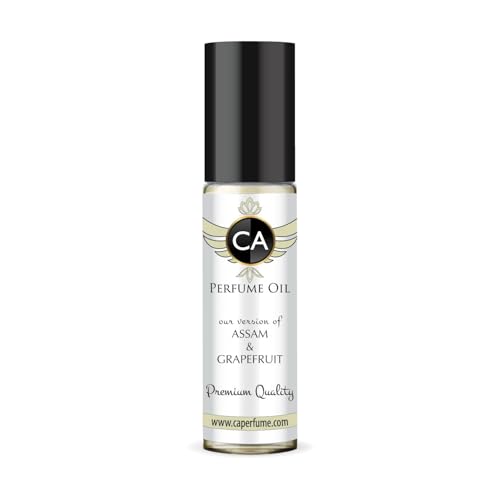 CA Perfume Impression of Assam &amp; Grapefruit for Men Perfume Oil Aromatic Fougere Scent Long Lasting Cologne for Men Travel Size TSA Ready Mini Parfum Body Oil Roll-on 0.33 Fl Oz 10ml