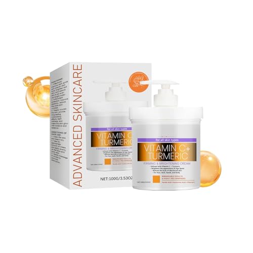 Crema Antiedad Reafirmante e Iluminadora con Cúrcuma y Vitamina C | Todo en Uno para Todo Tipo de Piel | 100 g / 3.53 oz