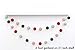 Christmas Felt Ball Garland - 1 inch wool balls - Handmade by JuJuBee Goods (Red, Blush, Green, Mint)