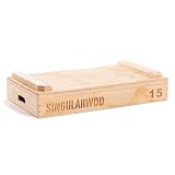 SINGULARWOD Cajón de Jerk Elite Halterofilia 15 cm. Cajon Pliometrico. Cajon de Jerk Individual. Cajon de Halterofilia de 15 cm. Cajon Crossfit. Cajon Jerk 15 cm (Individual)