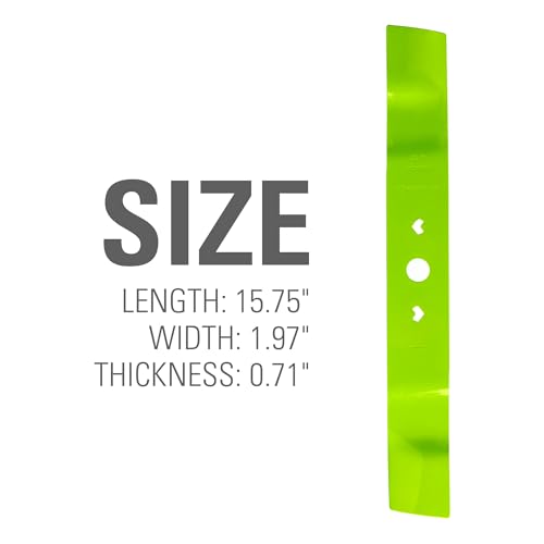 Image of Greenworks Replacement Lawn Mower Blade (Fits : 16 inch Brushless Mower / 2540802)