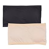 VeaRin Girls Strapless Bandeau Bras with Removable Padds 10-12 12-14 Seamless Tube Bra for Girls and Teens 32A