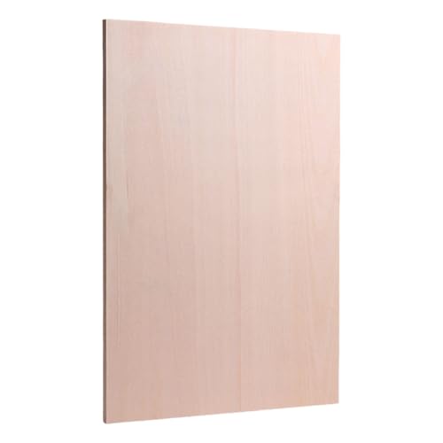 THINCAN Feuilles de contreplaqué double face 4 mm ou 5 mm pour peindre des pochoirs à brûler du bois et décoration 150 x 220 mm 220 x 300 300 x 450 feuilles de bois de coupe