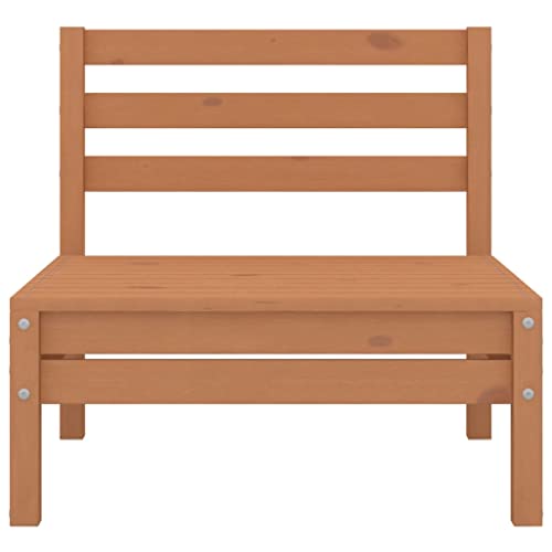 Muebles de jardín de diseño exclusivo en madera maciza color miel con acolchado 6