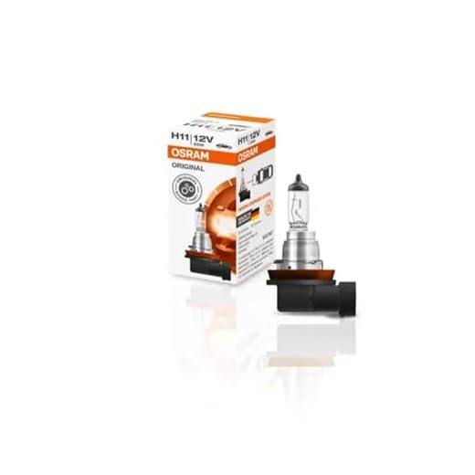 OSRAM ORIGINAL H11, halogen-headlamp bulb, 64211, 12V, folding carton box (1 piece)