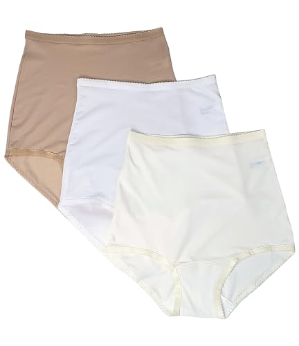 Shadowline Nylon Spandex Briefs, Panties, Style 17005 (Pkg of 3)