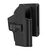 Index Release Belt Holster for Sig Sauer P365 9mm Pistol, Tactical Polymer Outside Waistband Pants Open Carry Holsters with Full Cover Trigger Adjustable Cant, Right-Handed