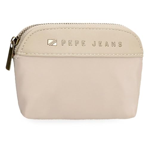 Pepe Jeans Morgan Porte-Monnaie Beige 11,5 x 8,5 x 1,5 cm Polyester et PU by Joumma Bags, Beige, Talla única, Porte-Monnaie