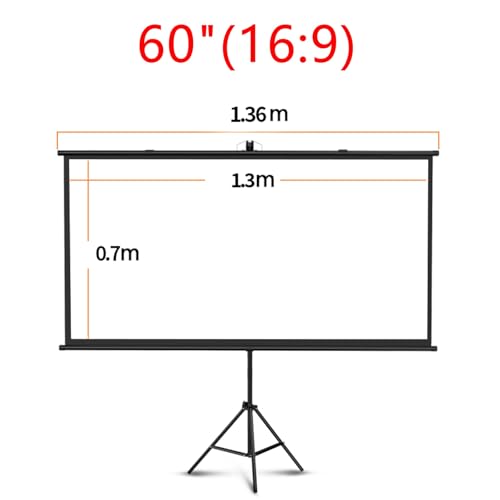 Pantalla para proyector portátil con soporte 60" 16:9 miniatura 2