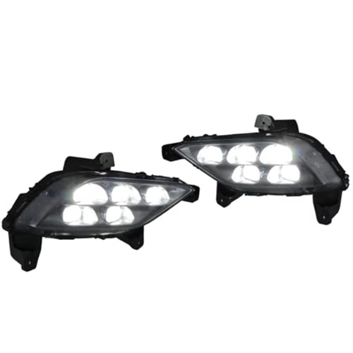 faros antiniebla Compatible Con Hyundai Para Azera 2014 2015 2016 2017 Luz Antiniebla DRL Luz Circulación Diurna Parachoques Delantero Luz Antiniebla Conjunto Luces Conducción