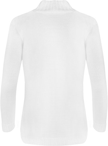 Image of WearAll Plus Size Womens Button Long Sleeve Pocket Top Ladies Knitted Cardigan - 4-22