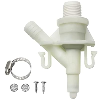Upgraded 385311641 RV Water Valve Kit by Blutoget- RV Toilet Valve Fit Sealand Dometic Toilets 300, 301 310, 311, 320, 321 Series Pedal-flush Toilet Fits for Camper Trailer Toilet Pedal flush Toilets
