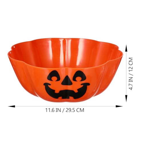 Didiseaon Halloween Candy Bowl: Large Pumpkin Bowl Plastic Candy Dish Pumpkin Lamp Shape Salad Serving Dishes Orange Decoration Plate for Parties and Festive Celebrations - Cosy Home Interiors Didiseaon Halloween Candy Bowl: Large Pumpkin Bowl Plastic Candy Dish Pumpkin Lamp Shape Salad Serving Dishes Orange Decoration Plate for Parties and Festive Celebrations - Image 5