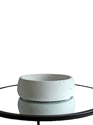 Coupe en béton pour centre de table chic et pot succulentes salon - 2