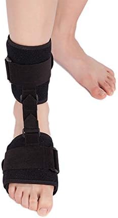 HUANGYUAN Foot Drop Brace, Ankle Foot Orthosis with Dorsiflexion Assist Strap Keeps Foot Up for Improved Walking Gait, Prevents Cramps Ankle Sprains