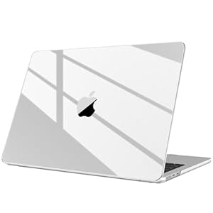 Fintie Hülle Kompatibel mit MacBook Air 13, 6 Zoll M5 M4 M3 M2 (2026-2022) A3449 A3240 A3113 A2681, Ultradünne Hartschale Schutzhülle Snap Cover Kompatibel mit MacBook Air 13, Kristall Klar