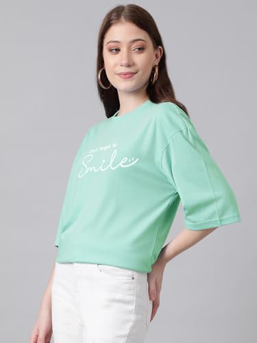 Image of KOTTY Quirky Printed T-Shirt for Women | Fun & Playful | Casual Chillwear