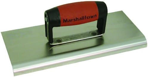 Marshalltown M/T192SSD M192SSD M192SS 10-inch Stainless Steel Cement Edger-Durasoft Handle, Red
