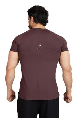 Image of FUAARK Men's Round Neck Slim Fit Gym Sports T-Shirt