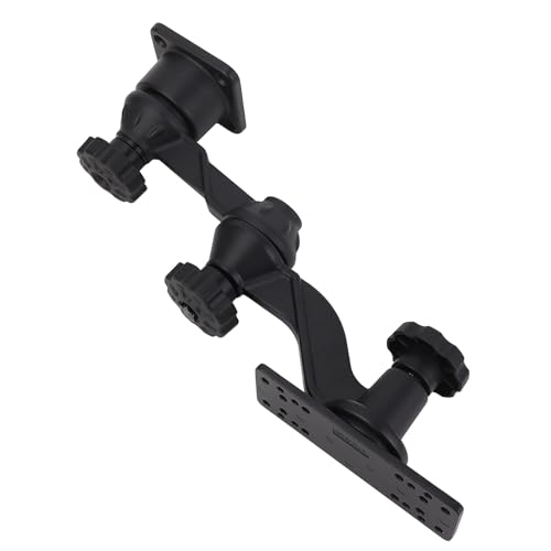 Image of Swing Arm Mount for Fishfinders Chartplotters RAM, 11.4 Inch Horizontal Mounts, Compatible with Lowrance, Raymarine, Eagle, Black