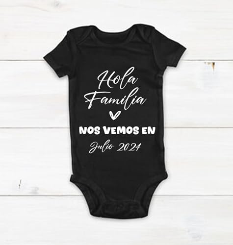 Custom Date Hola Familia Spanish Pregnancy Announcement, Family Pregnancy Reveal, Due Date Pregnancy Announcement in Spanish Sorpresa2