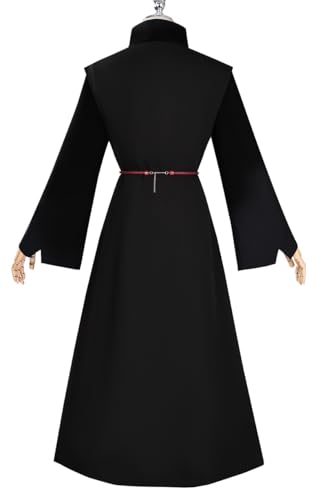 Mens Singers Cosplay Costume Dark Hanfu Coat Tunic Robe Hat Uniform Suit Anime Singing Halloween Outfit4