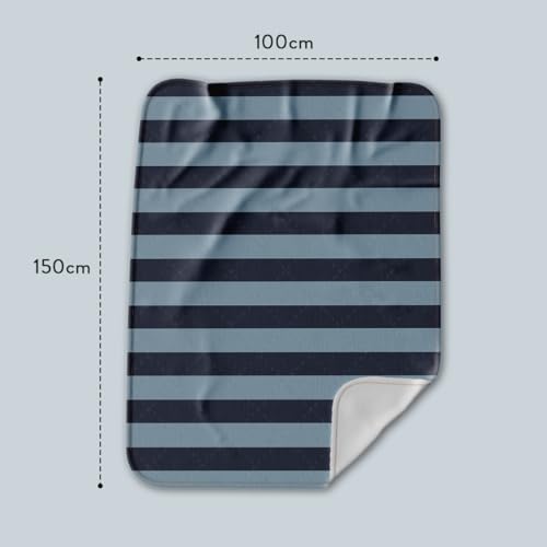 Image of StarAndDaisy Soft Cotton Baby Blanket for Newborns & Infants /Lightweight, Breathable, All-Season Swaddle Wrap (Blue)