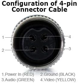 HUACANG 10M 33ft 4 Pin Aviation Extention Cable Waterproof for 4Pin Monitor Truck Van Trailer CCD Reversing Rear View Camera