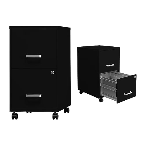 Oficina, Home LINIUM Archivero Metalico Carta 2 Gabinetes Llave Seguridad (Negro)