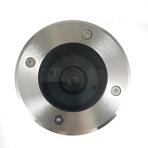 Europalamp - Spot Encastrable de Sol Rond Inox 316 Extérieur IP65 + Ampoule GU10 7W Blanc Neutre 4500K Cover