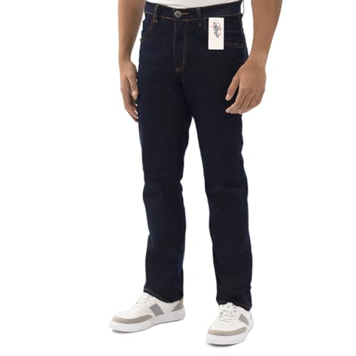 Kit 2 Calças Jeans Masculina Tradicional (44, Azul Escuro c/Azul Escuro)