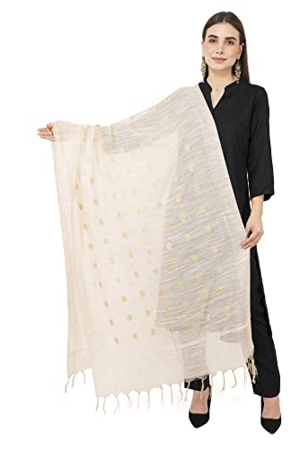 Image of Rhe-ana Women's Art Silk /Viscose Stole Dupatta for women | Stoles for Girls Stylish | Shawl And Stall For Ladies With Polka Dots 30 x 90 Inches