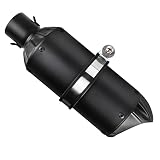 Universal Motorcycle Exhaust System Slip on Silencers & Mufflers with Exhaust Pipe 51mm Compatible w