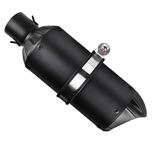 Universal Motorcycle Exhaust System Slip On Silencers & Mufflers With Exhaust Pipe 51Mm Compatible With Grom Atv Dirt Bike Street Bike Scooter Exhaust Pipe Diameter 2" #TOP11