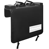 TRANSTEK 21.6 Inch Tailgate Pad for Mountain Bike, Upgrade with Reflective Strips & Tool Pockets, Heavy Duty MTB Tailgate Pad Pickup Tailgate Cover for 2 Bikes