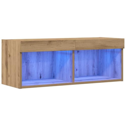 Meuble TV en chêne artisanal compact pour optimiser les petits salons - 3