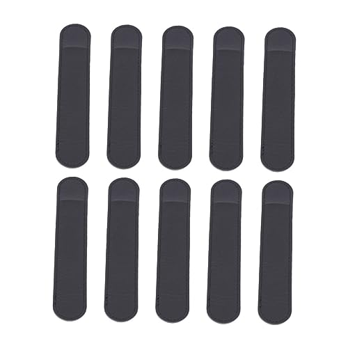 MAGICLULU 10 pezzi Custodia Stylus in Pelle PU per Penna Touch e Stilografica Nero Protezione Leggera e Antigraffio per Tablet e Penne Eleganti