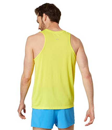Débardeur chronomètre Saucony ample et léger jaune citron 3XL