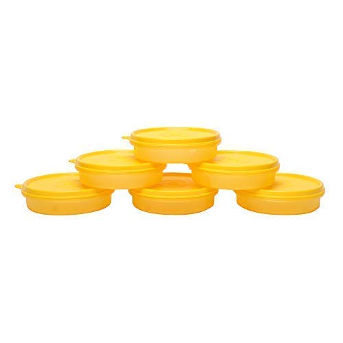 Cutting EDGE Food Saver Airtight Container, Eco-Plastic Tiffin Lunch Box for Office, Men, Women & Kids School, Leakproof Multi Purpose Box Vegetable Storage (Set of 6-190 ml, Yellow) (B08M65T5LM) Amazon Price History, Amazon Price Tracker