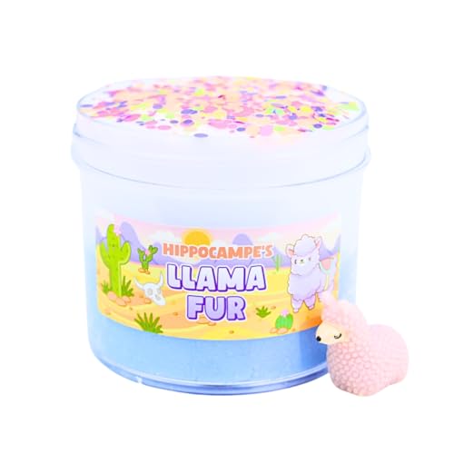 Fluffy Llama Fur (SCENTED) | Handmade Slime | Hippocampe Slimes (8OZ)