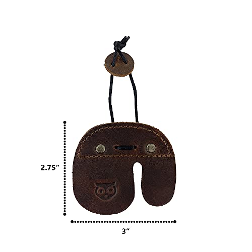 Hide & Drink, Rustic Leather Archery Finger Tab, Protect Guard For Recurve Bows, Fingers Protector, Shooting, Practice Gear Sports & Outdoors Handmade :: Bourbon Brown (Right Handed) #TOP6