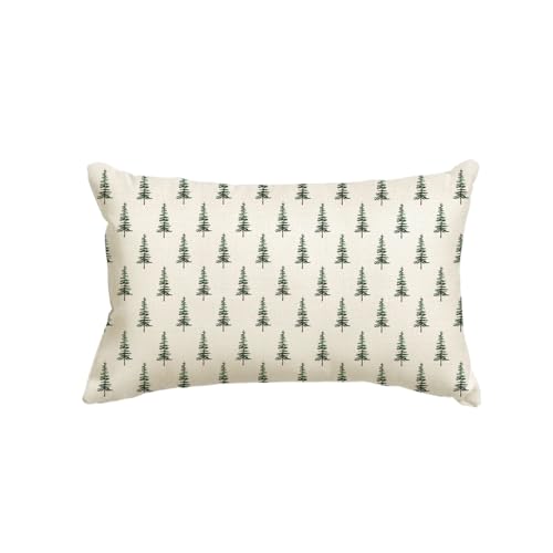 Artoid Mode Grün Bäume Weihnachten Kissenbezug, 30x50 cm Saisonnal...