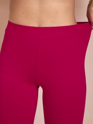 Image of TWIN BIRDS Women Viscose Ankle Leggings | Stretchable Kurti Wear Bottom