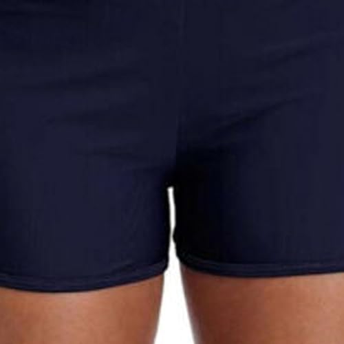 shorts de natação para mulheres shorts de placas elásticas tanquinhos sólidos abaixo de traje de ban