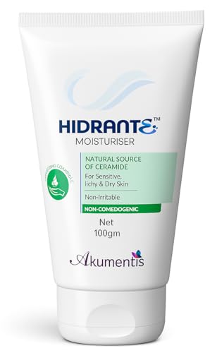 Image of Hidrante Moisturiser Cream (100gm) | Natural Source of Ceramide for Sensitive, Itchy & Dry Skin | Non-Irritable, Non-Comedogenic Face & Body Hydrating Cream