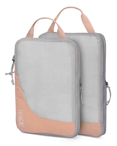 Image of 2 Set Compression Packing Cubes for Suitcases,Luggage,Travel Bag Organizer