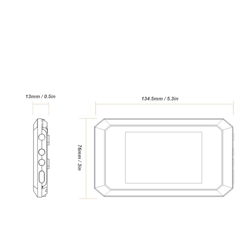 Visor de Alcance de Puerta con Video Cámara con Pantalla LCD HD 1080P de 2 MP con Visión Nocturna por Infrarrojos Visualización de 130 Grados Cámara de Puerta con Visor de