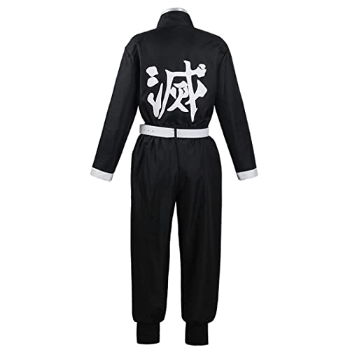 UZAIN Mens Cosplay Costume Japanese Anime Cosplay Black Team Uniform Kimonos Outfit (-XLarge-, Black) by UZAIN - Used condition - Image 3